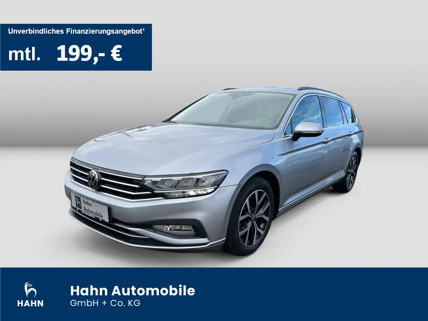 Volkswagen Passat Variant 2.0TDI DSG Business AHK LED ACC Zilver - 1