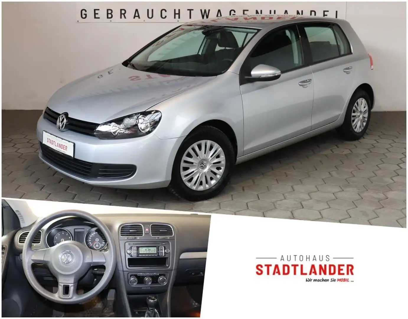 Volkswagen Golf VI Trendline 1.4 KLIMA*4S-REIFEN Silber - 1