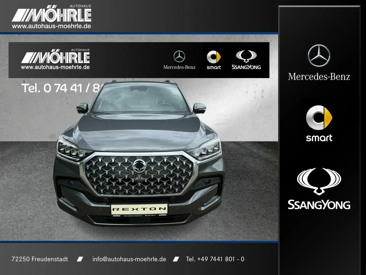SsangYong Rexton REXTON Lux 2.2 D 4WD 360° Kamera LED SHD PDC Grau - 1