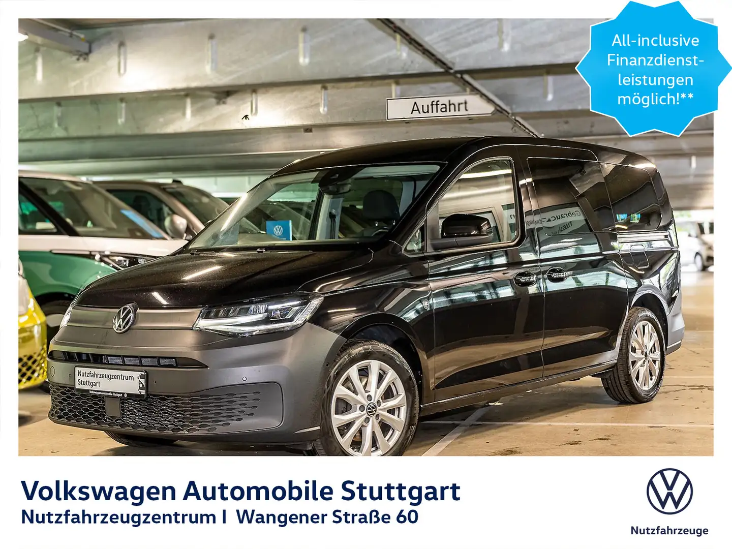 Volkswagen Caddy Life DSG 2.0 TDI Euro 6d ISC FCM Noir - 1