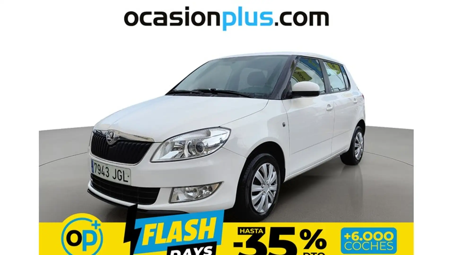 Skoda Fabia 1.6TDI Ambition 75 Blanc - 1
