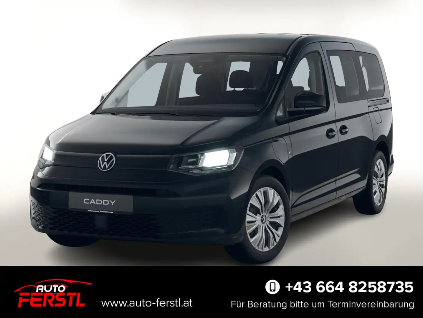 Volkswagen Caddy Maxi PHEV 7S Leder AC(2Zone) AppC Temp Kam 110 ... Schwarz - 1