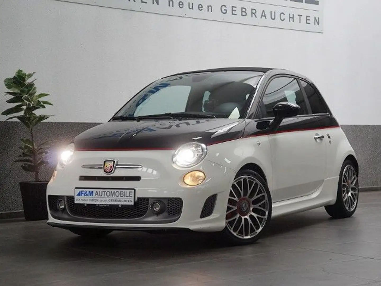 Abarth 500C 1.4 595C Turismo Faltdach Leder Navi PDC Weiß - 2