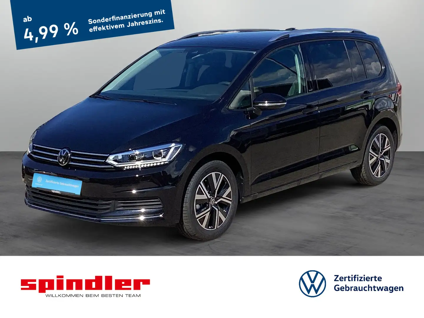 Volkswagen Touran Move 1.5 TSI DSG 7Sitze AHK MatrixLED RFK Schwarz - 1