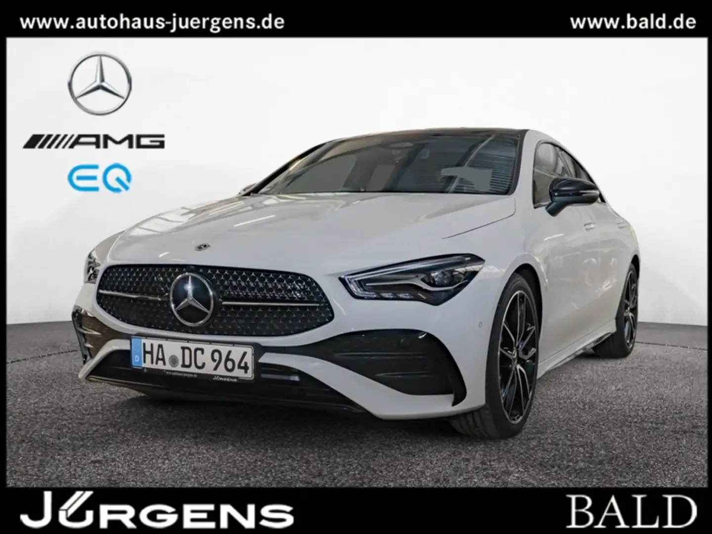 Mercedes-Benz CLA 220 d Coupé AMG-Sport+Pano+Distr+Night+Cam Weiß - 1