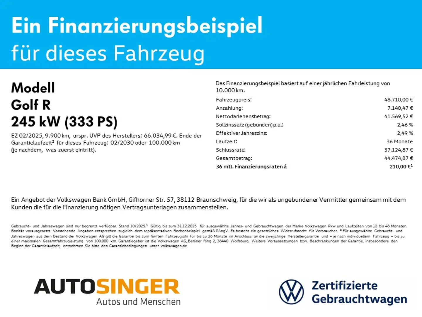 Volkswagen Golf R Golf R *FACELIFT*BLACK*AHK*AREA*HUD*MATRIX*ACC* Nero - 2
