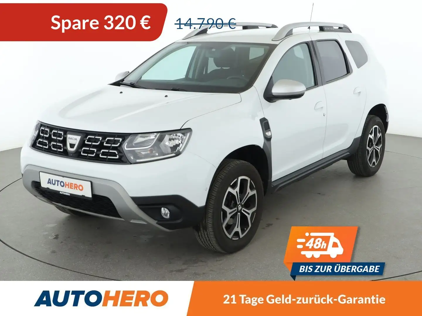 Dacia Duster 1.6 SCe Laureate 4x2*NAVI*TEMPO*CAM*PDC*SHZ* Weiß - 1