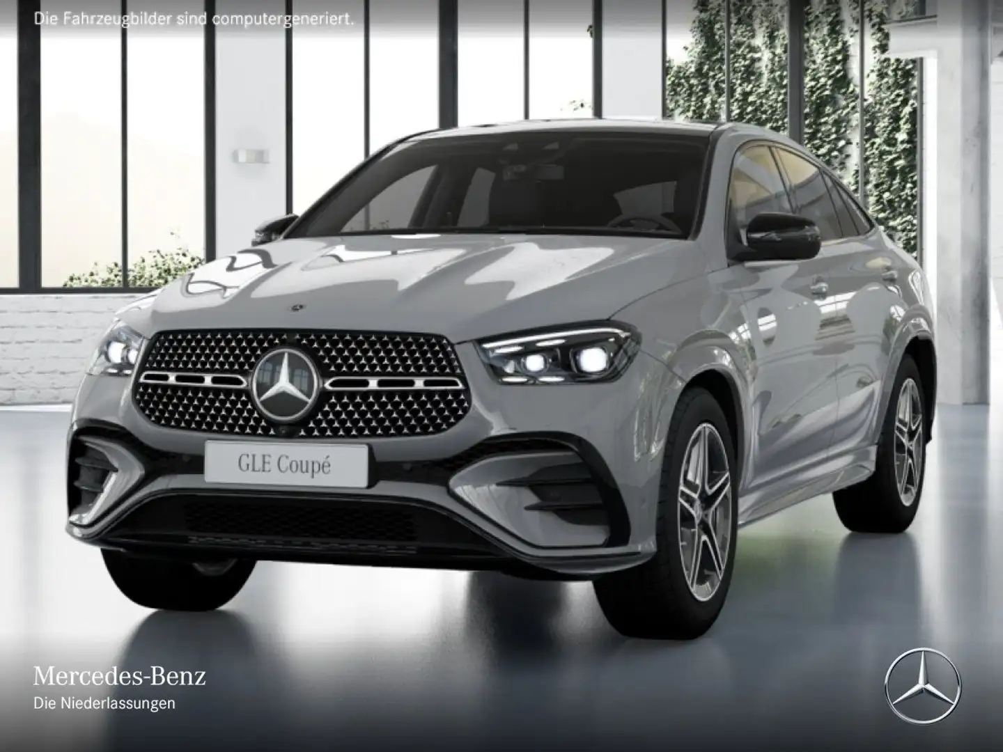 Mercedes-Benz GLE 450 d Coupé 4M AMG+NIGHT+PANO+360+AHK+SPUR+9G Grau - 2