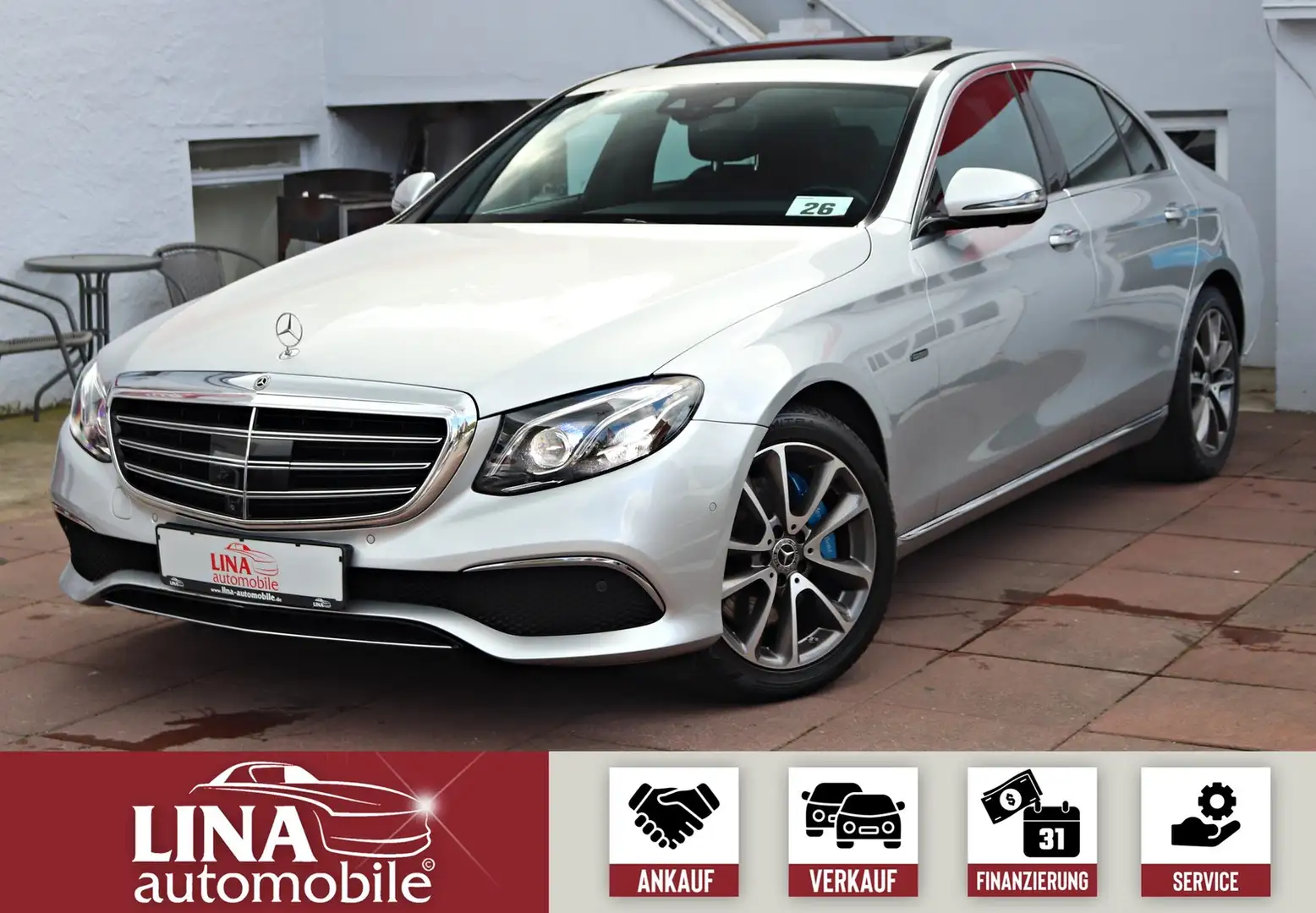 Mercedes-Benz E 350 e Exclusive SOFT*LUFT*HUD*ACC*360°*WIDESCR Silber - 1