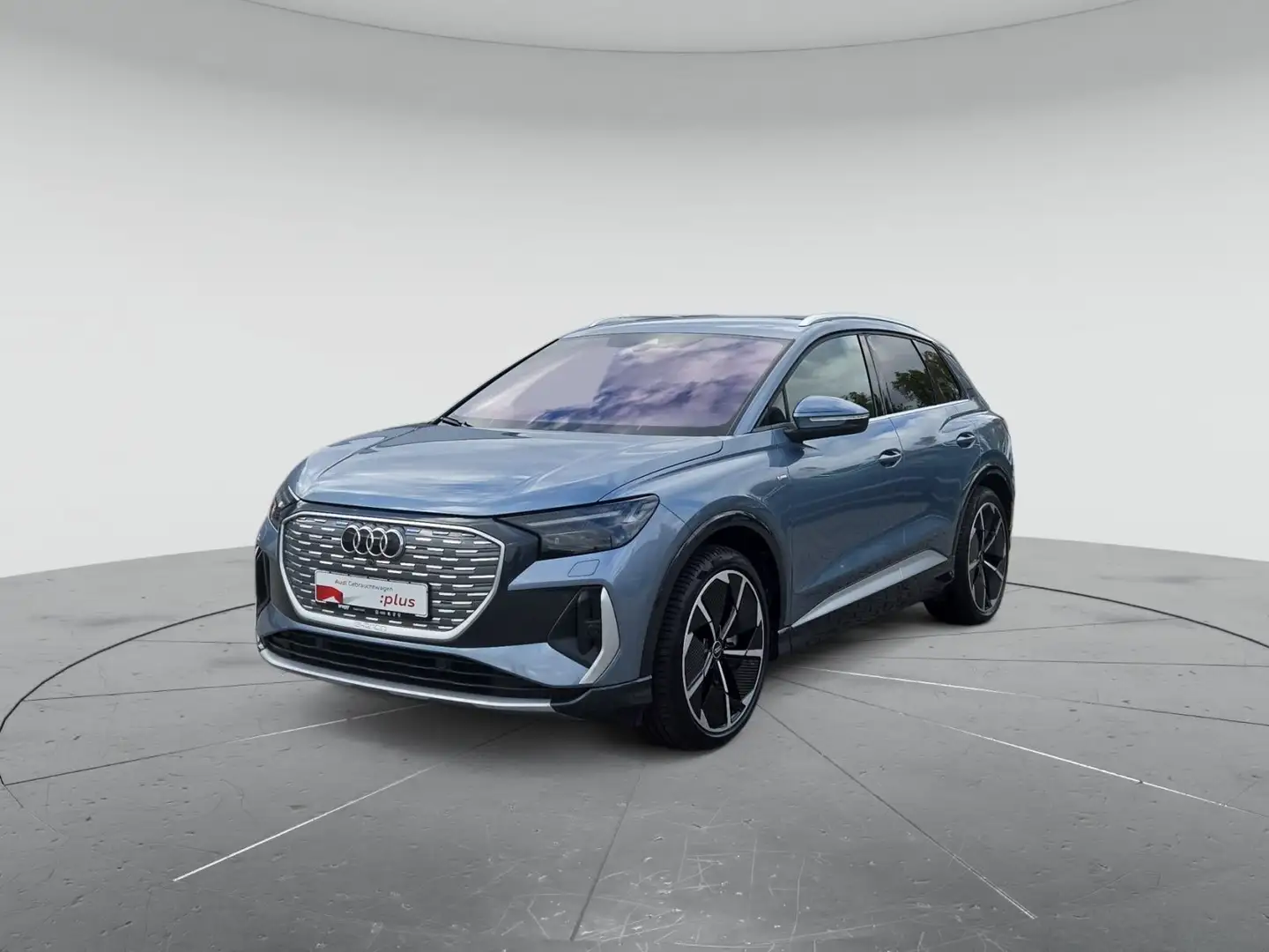 Audi Q4 e-tron S LINE/LEDER/MATRIX/AHK/KAM/HUD/VIRTUA Blau - 2