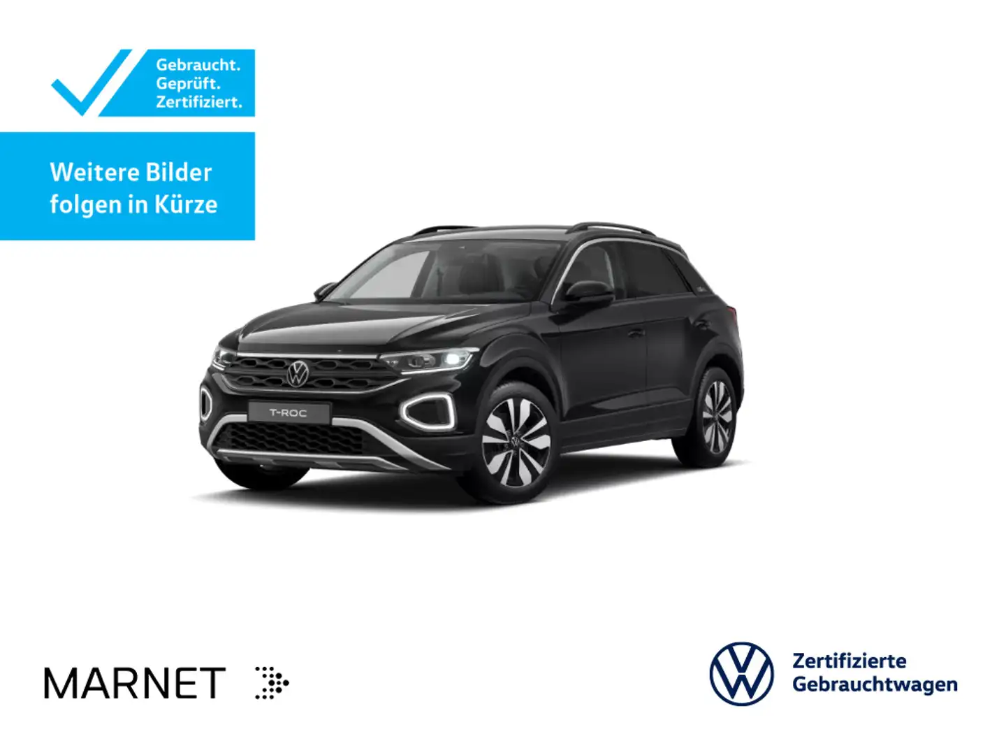 Volkswagen T-Roc 2.0 TDI DSG GOAL* Navi*AHK*Kamera*LED+*SHZ Schwarz - 1