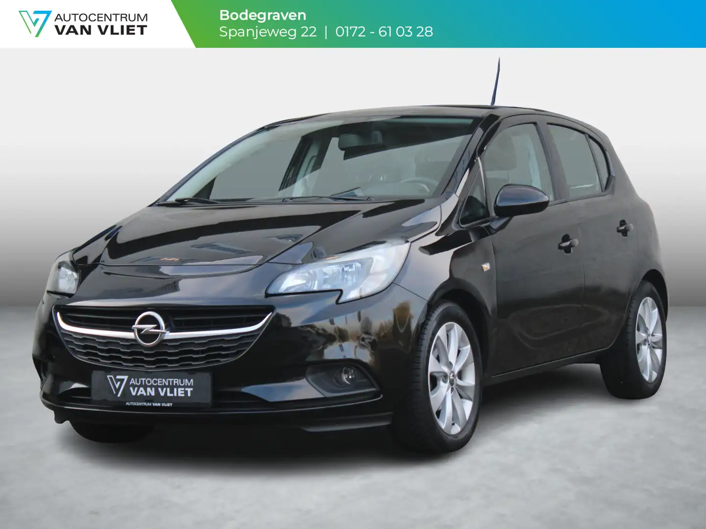 Opel Corsa 1.4 Favourite | NAVIGATIE | APPLE CARPLAY | Zwart - 1