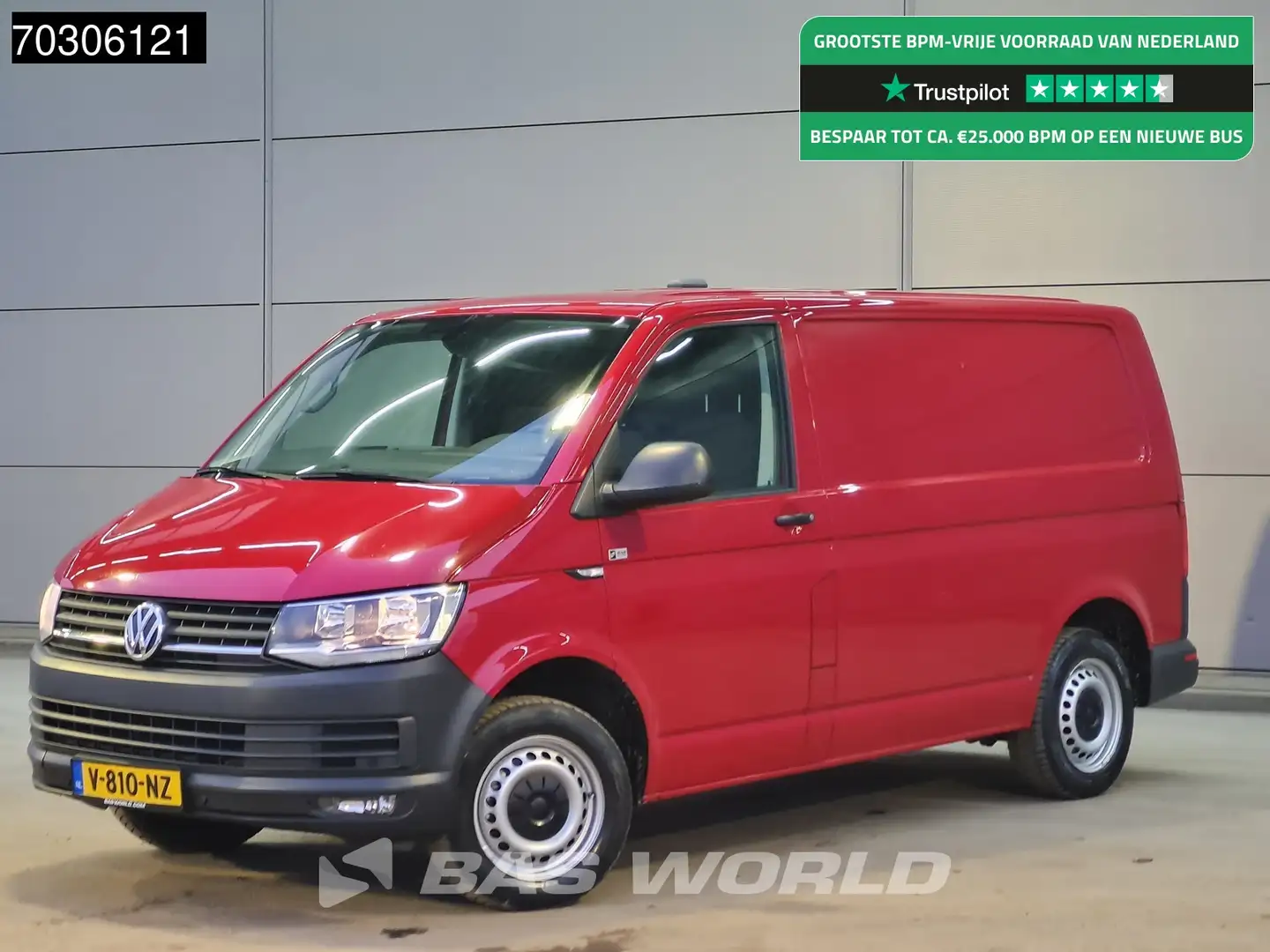 Volkswagen Transporter 150PK Automaat L1H1 Airco Cruise Parkeersensoren W Rouge - 1