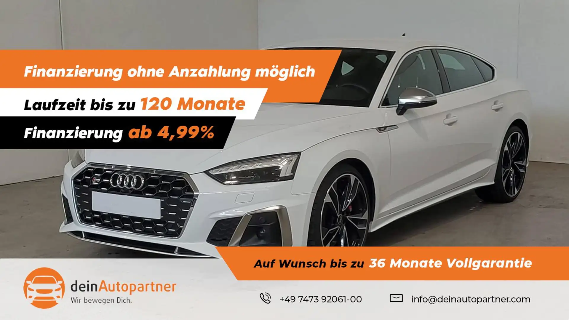 Audi S5 Sportback 3.0 TDI quattro NAVI/LED/LEDER/SHZ/PDC Weiß - 1