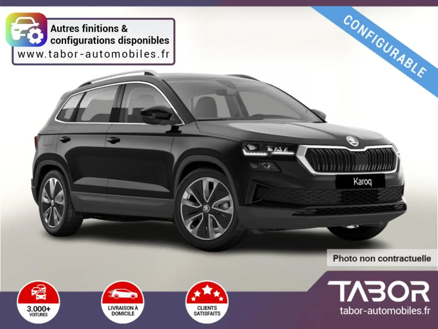 Skoda Karoq Selec ACC SIdeA Cam Kessy SunS 17p Bleu - 1