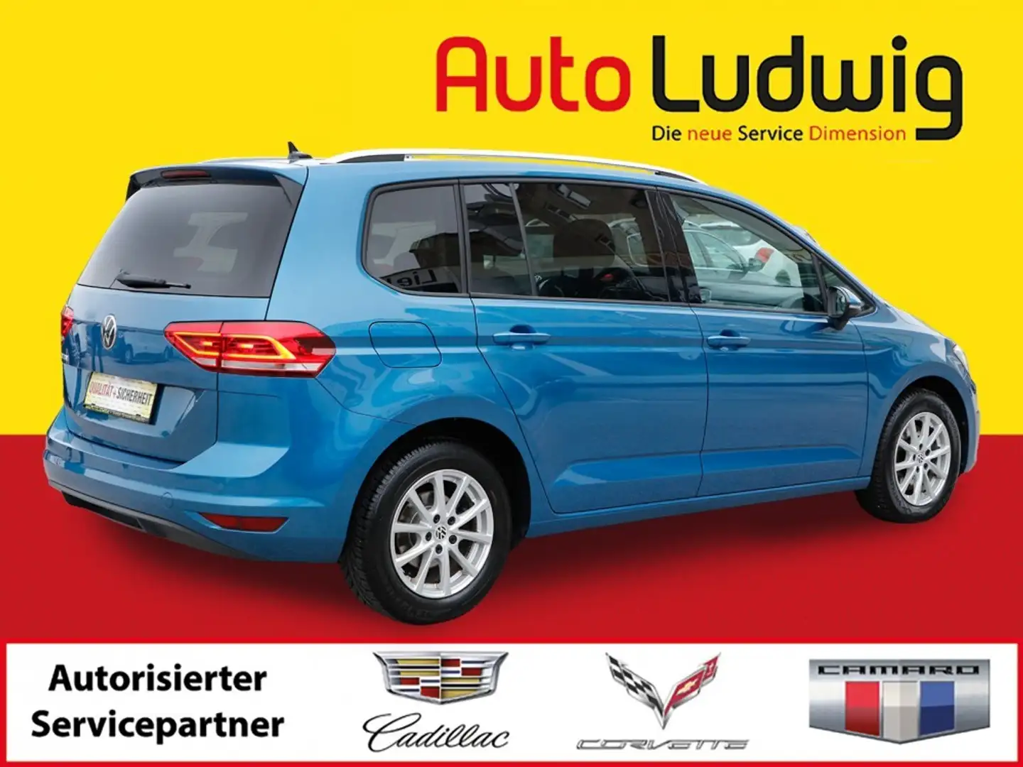 Volkswagen Touran Sky 2.0 TDI SCR DSG*NAVI*LED*PANO*PDC PLUS*SHZ*... Bleu - 2