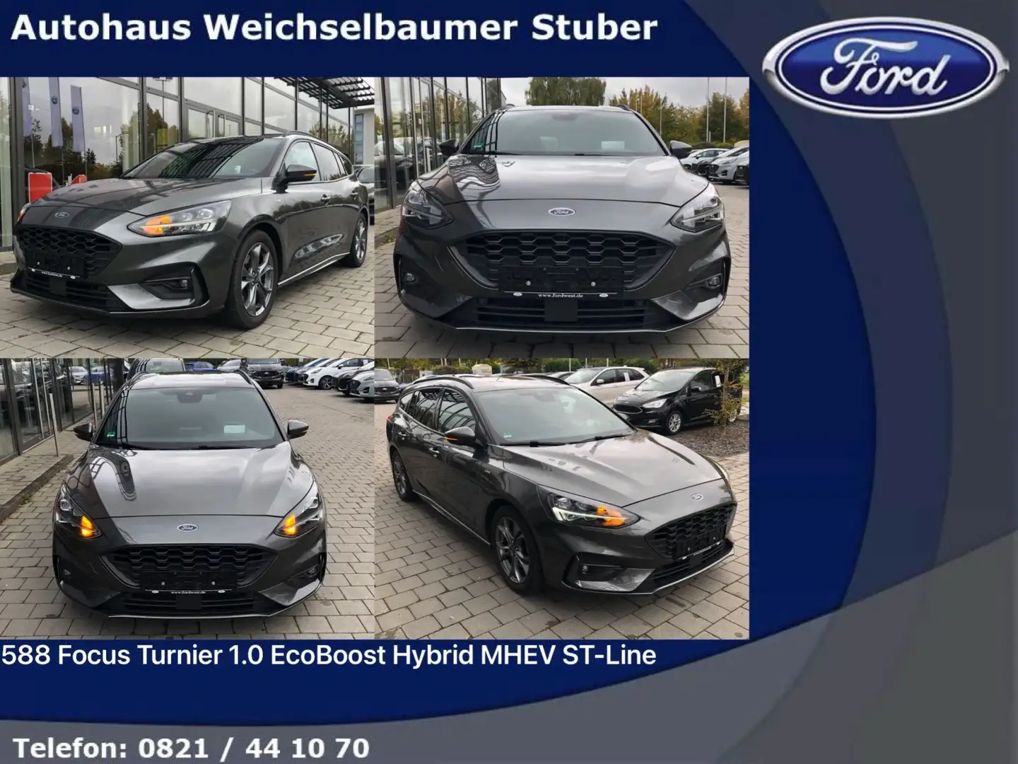Ford Focus 588 Focus Turnier 1.0 EcoBoost Hybrid ST-Line Grau - 1