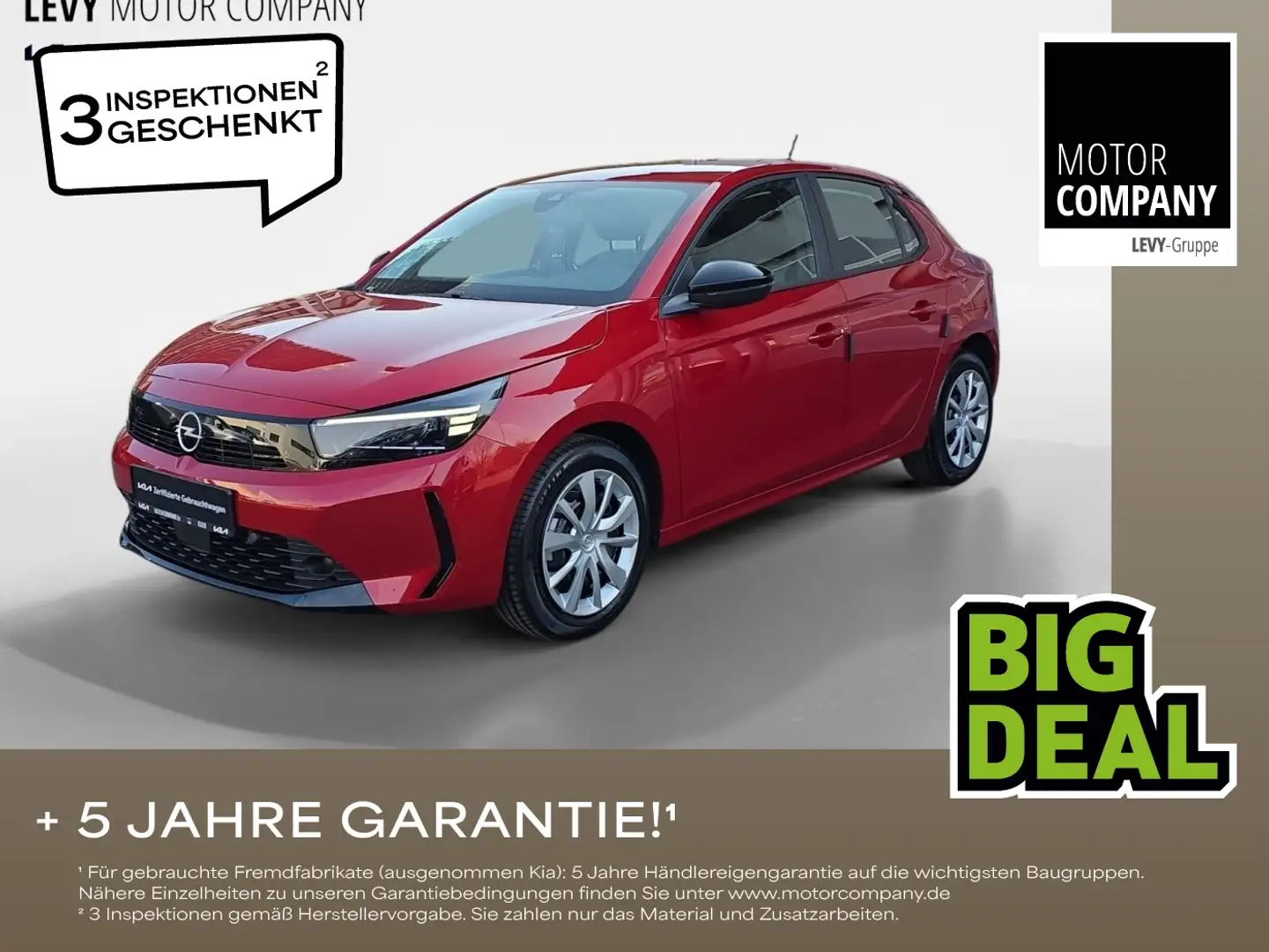 Opel Corsa 1.2 Turbo +Automatik+Neuwertig+AppleCarplay Rot - 1