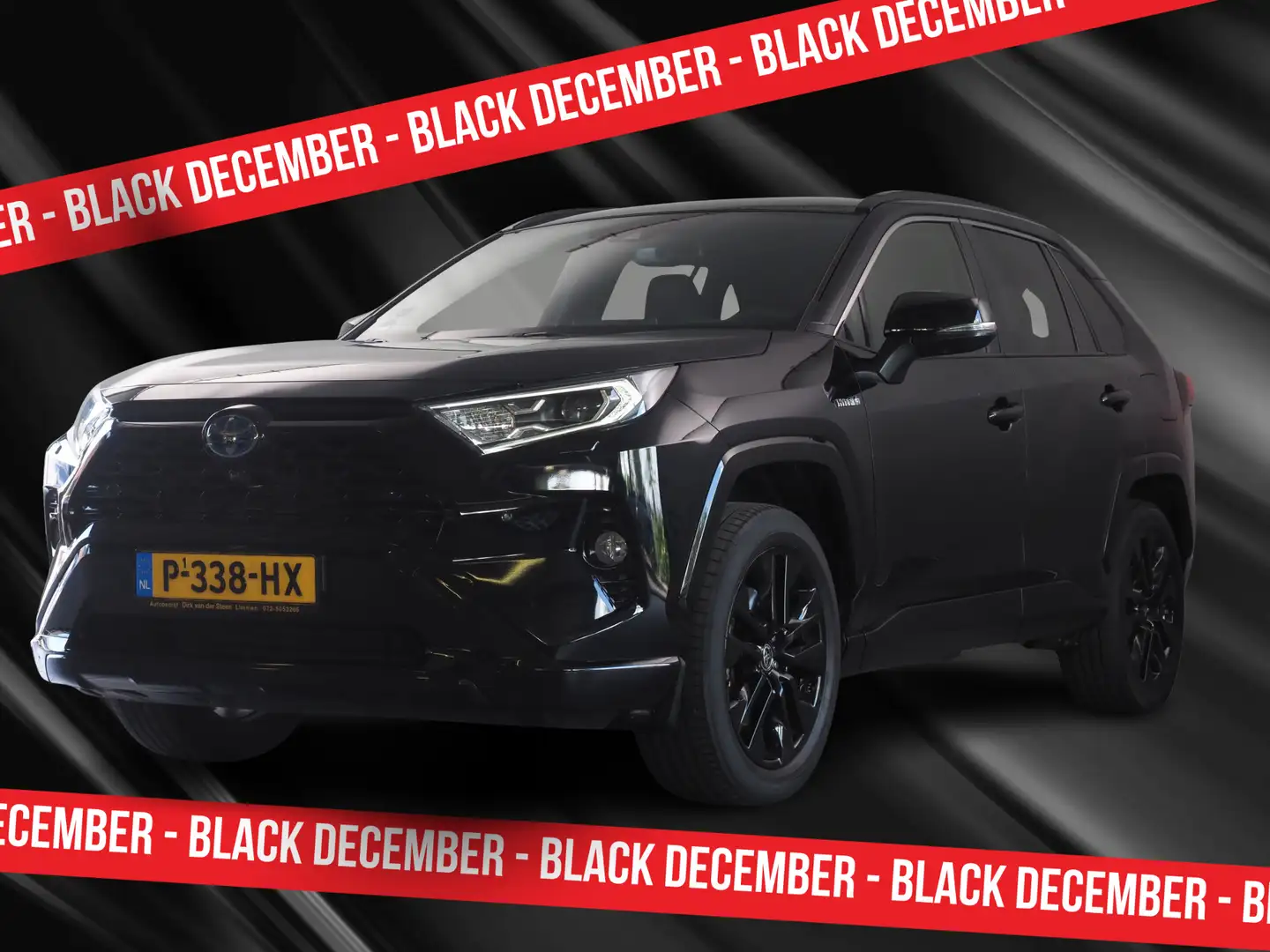 Toyota RAV 4 2.5 Hybrid Black Edition | 360° Camera | Dodehoekd Negro - 1