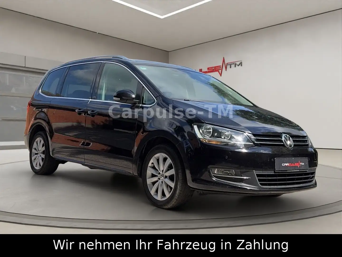 Volkswagen Sharan 2.0 TDI Highline DSG-TÜV NEU-AHK-NAVI Schwarz - 1