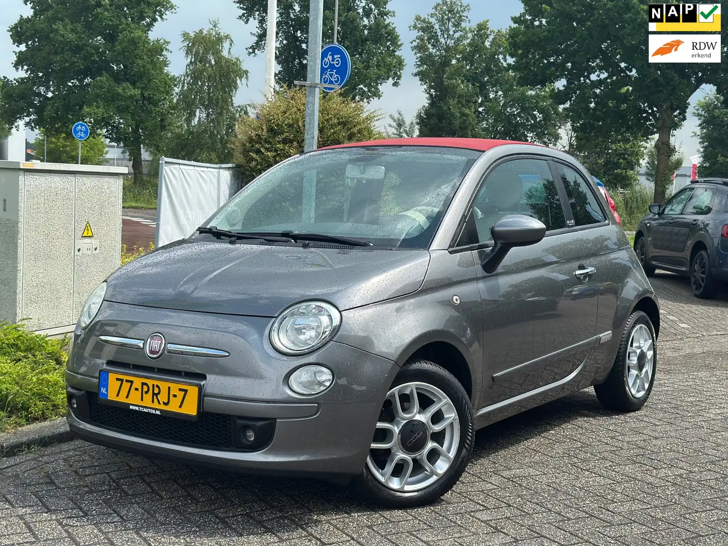 Fiat 500C 1.2 Pop AUTOMAAT cabriolet nap Gris - 1