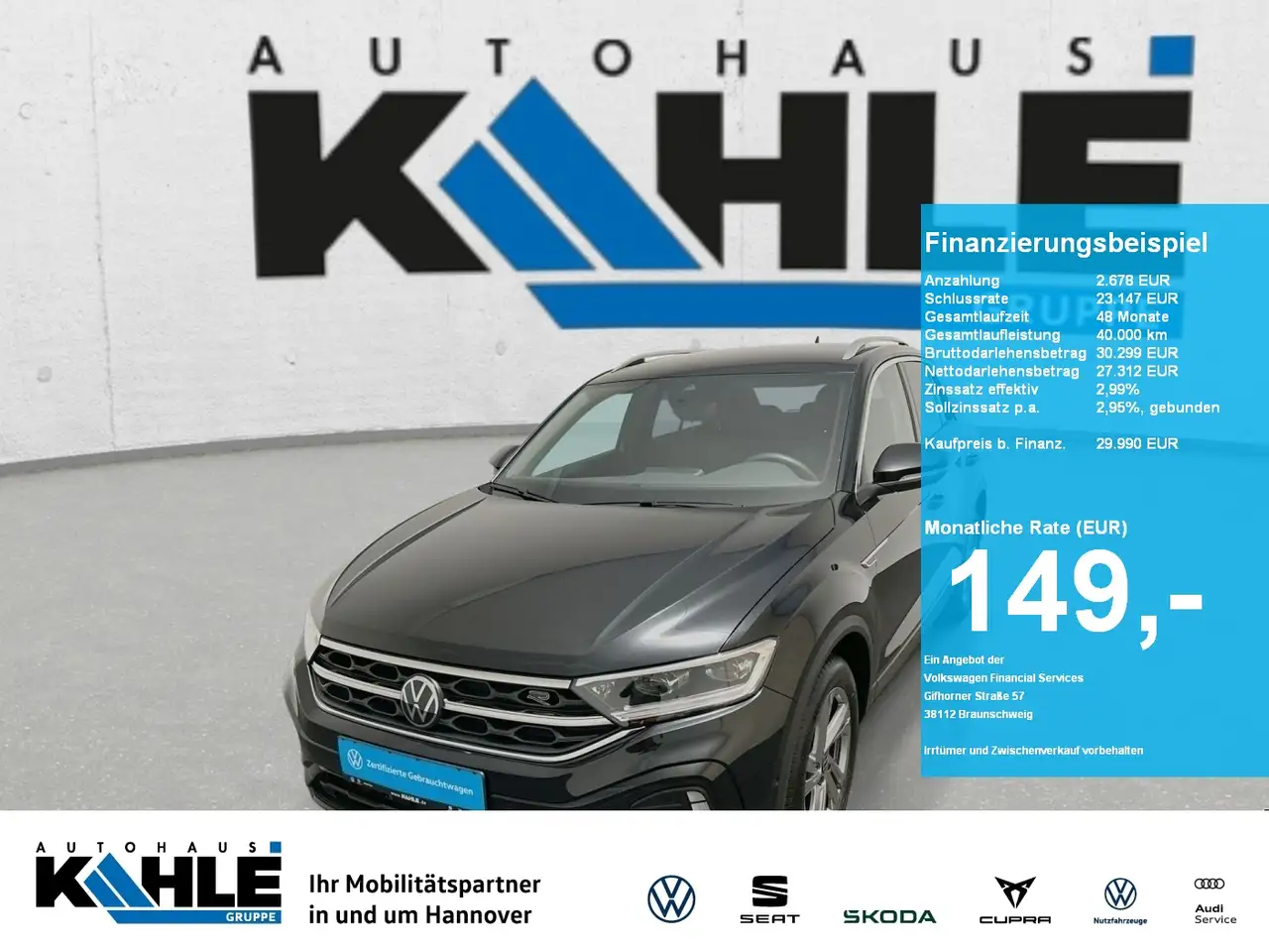 Volkswagen T-Roc 1.5 TSI DSG R-Line CarPlay Black ACC AHK — миниатюра 1