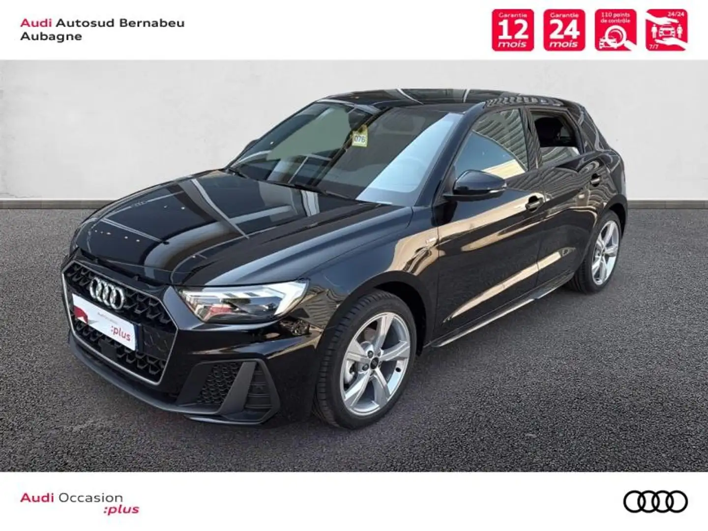 Audi A1 30 TFSI 116ch S line S tronic 7 Zwart - 1