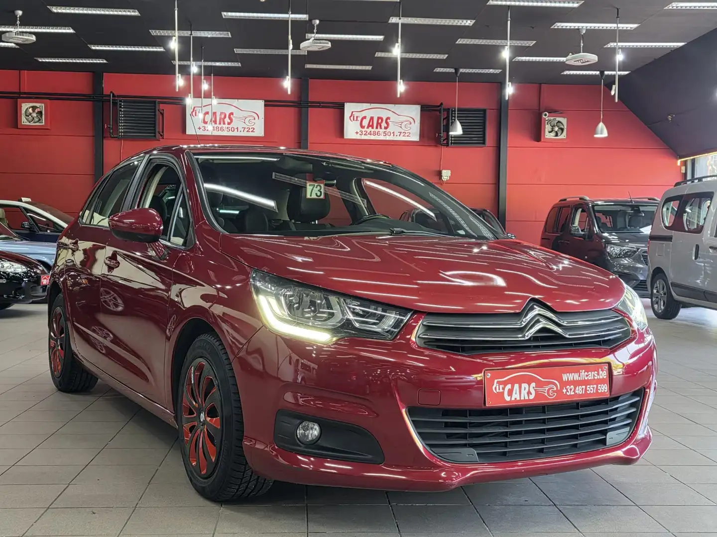 Citroen C4 BlueHDi 100 Stop&Start **NAVIGATIE**EURO-6**1.EIG. Rojo - 1