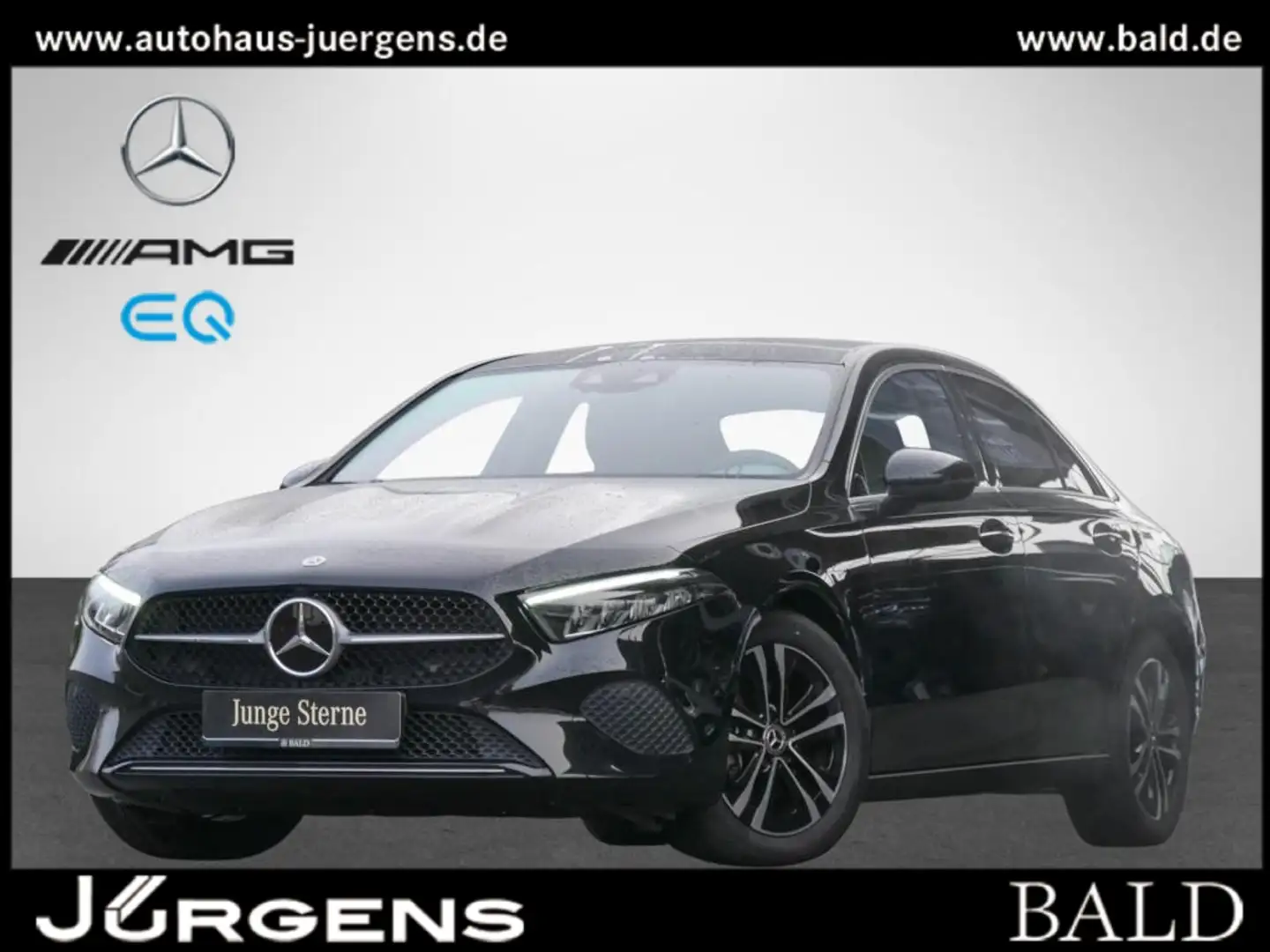 Mercedes-Benz A 200 d Limo Progressive/Pano/AHK/Dist/Memo/Ambi Schwarz - 1