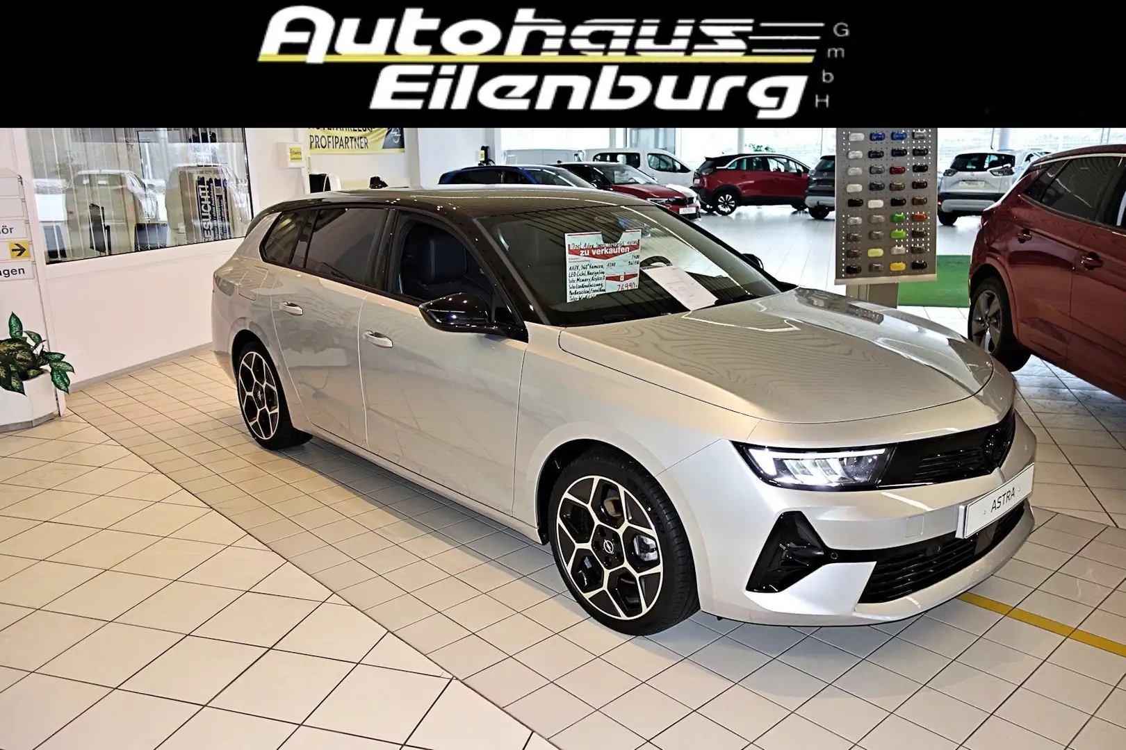 Opel Astra ST 1.2 GS LED,360°Kamera,Memory-Sitz,AHZV Top Silber - 1