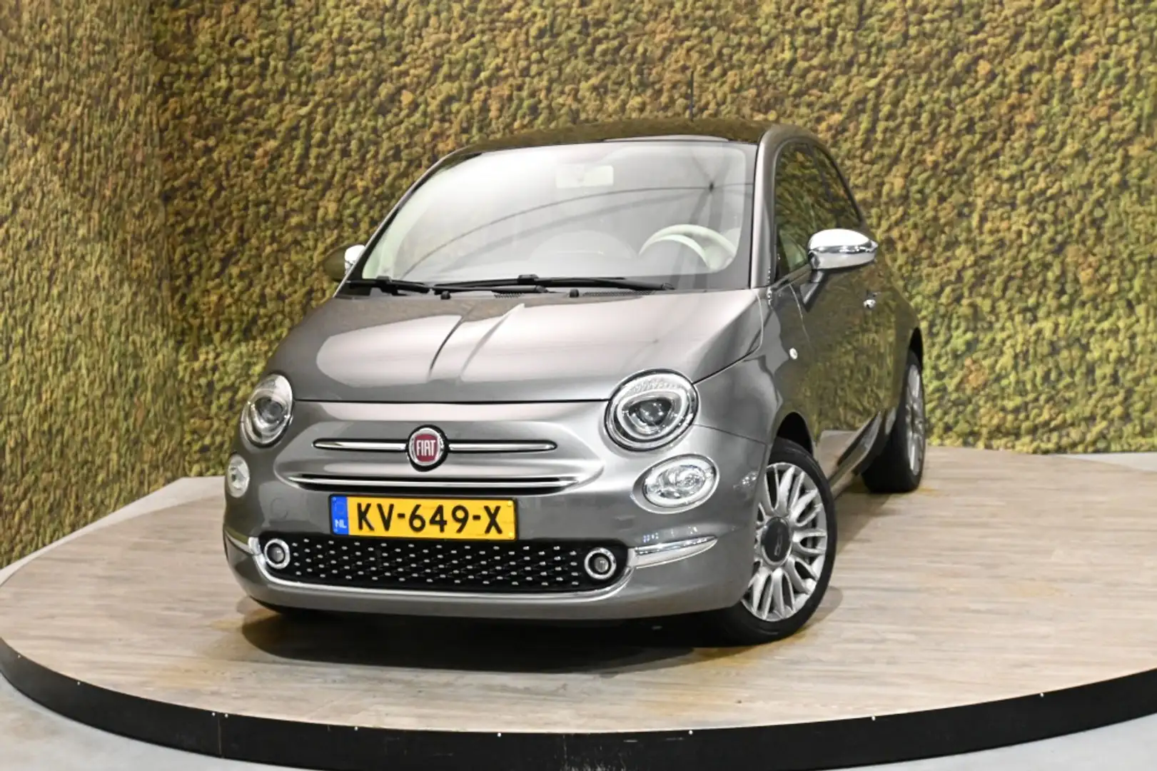 Fiat 500 1.2 Lounge | Panorama | PDC | Airco Grijs - 1
