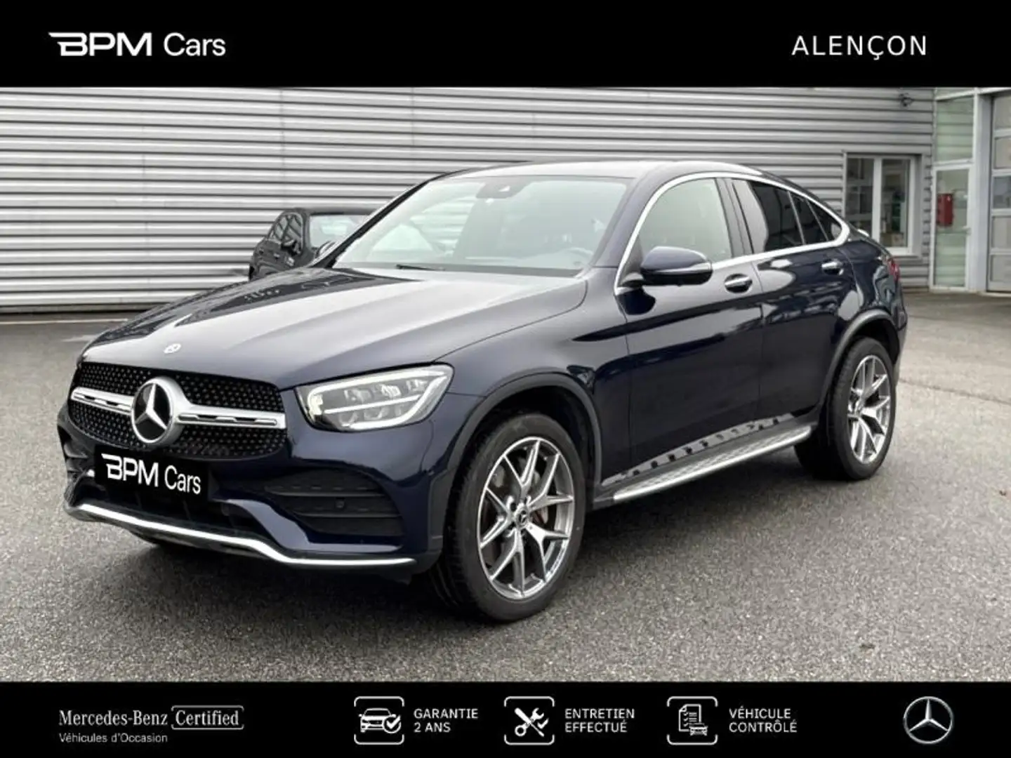 Mercedes-Benz GLC 300 300 de 194+122ch AMG Line 4Matic 9G-Tronic Bleu - 1