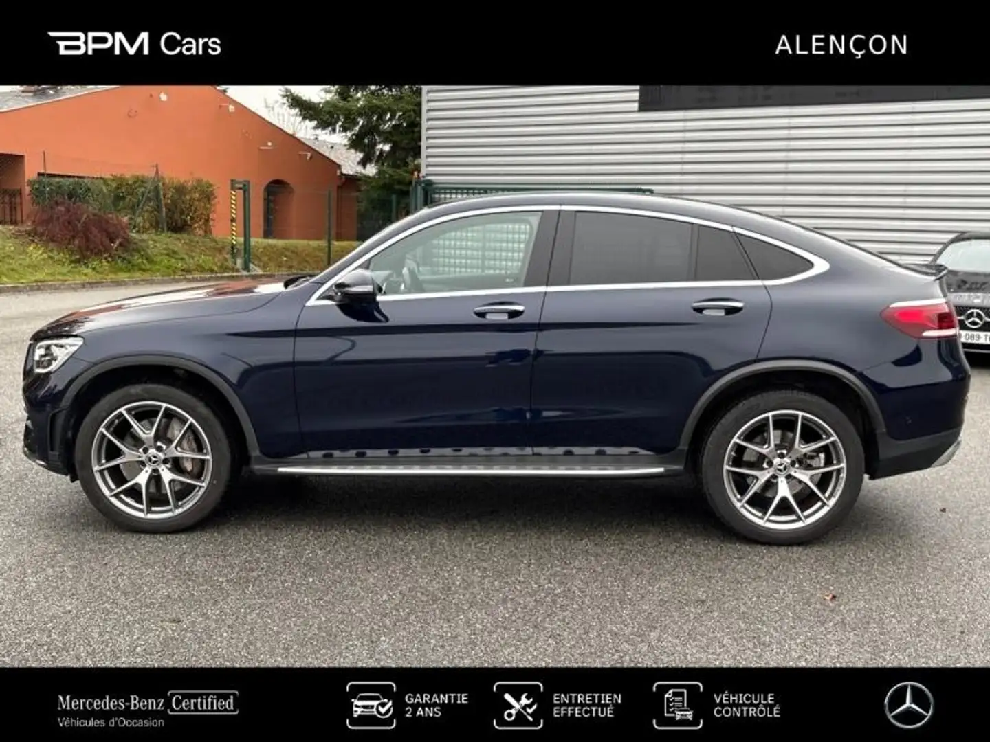 Mercedes-Benz GLC 300 300 de 194+122ch AMG Line 4Matic 9G-Tronic Bleu - 2