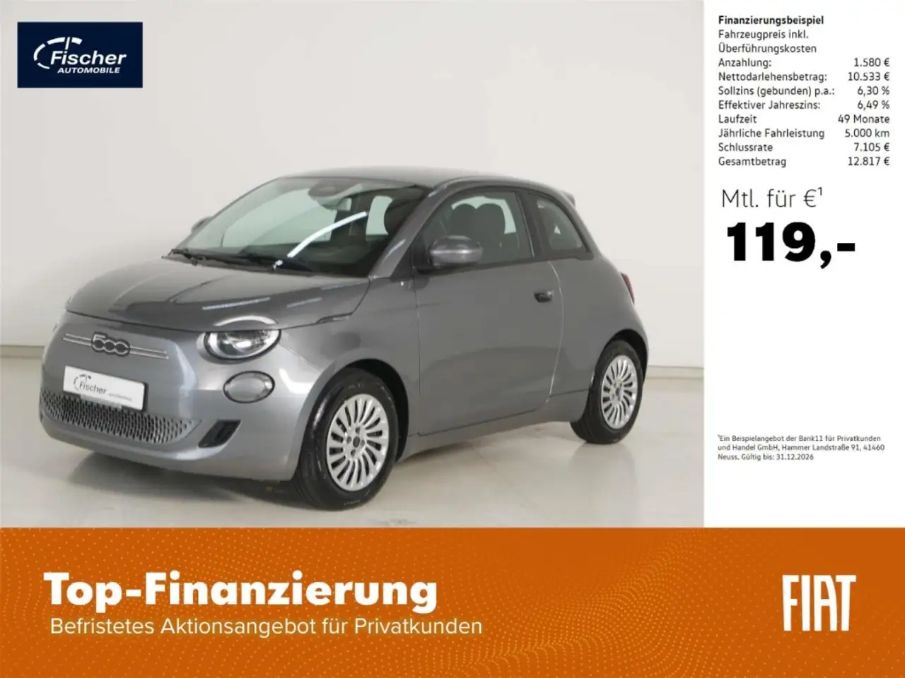 Fiat 500 E Action 23,8 Kwh