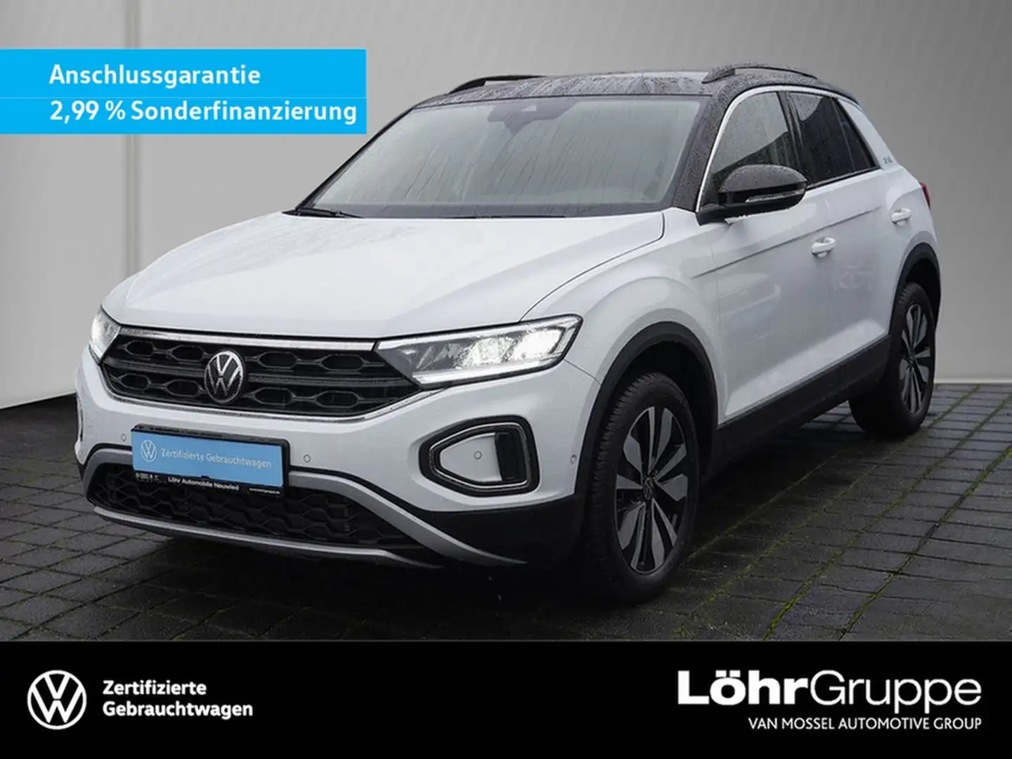 Volkswagen T-Roc 1.0 TSI GOAL / LED/ Navi/ AHK/ ACC/ DAB+ Weiß - 1
