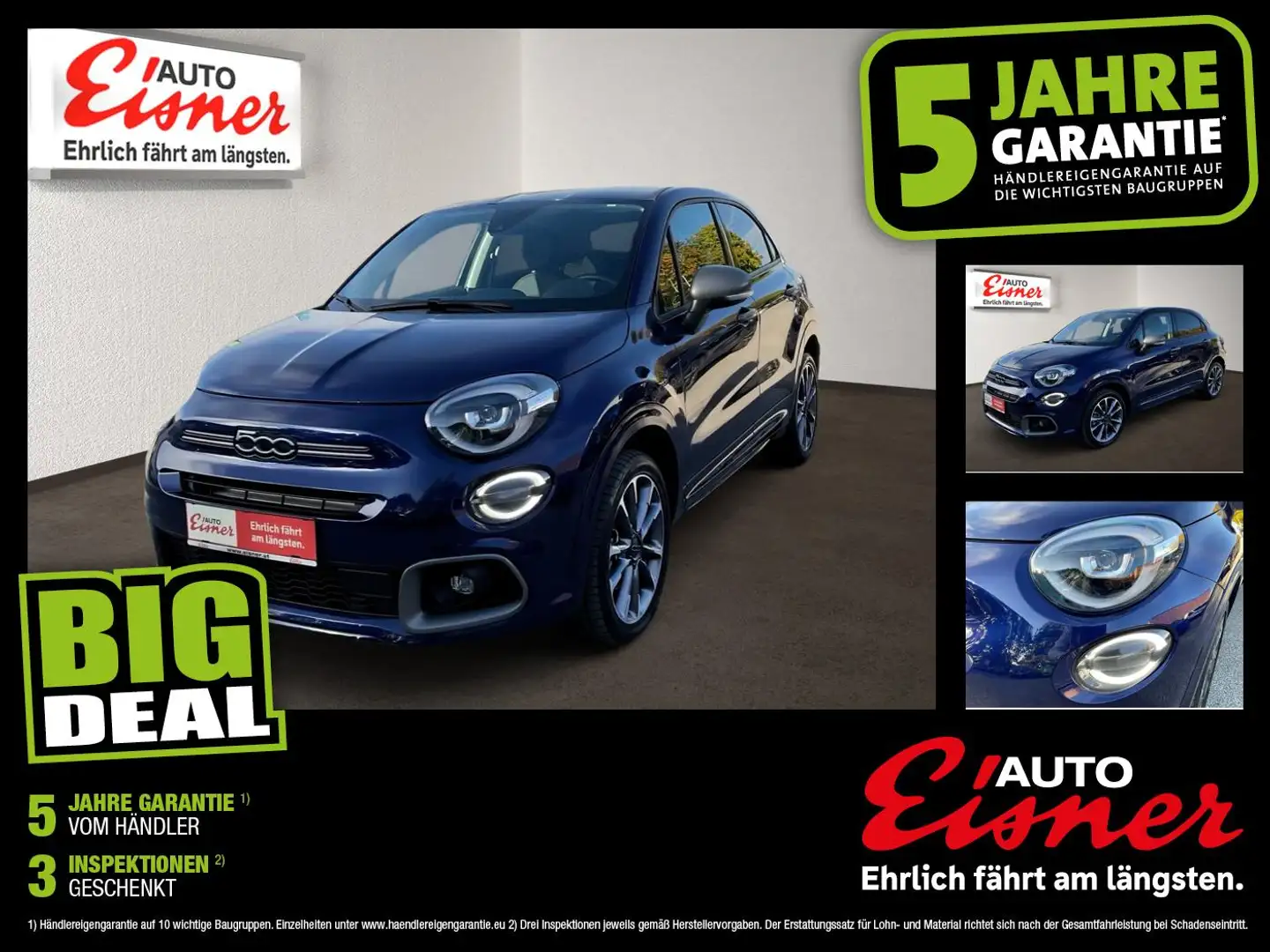 Fiat 500X SPORT HYBRID DCT Top Zustand ! Blau - 1