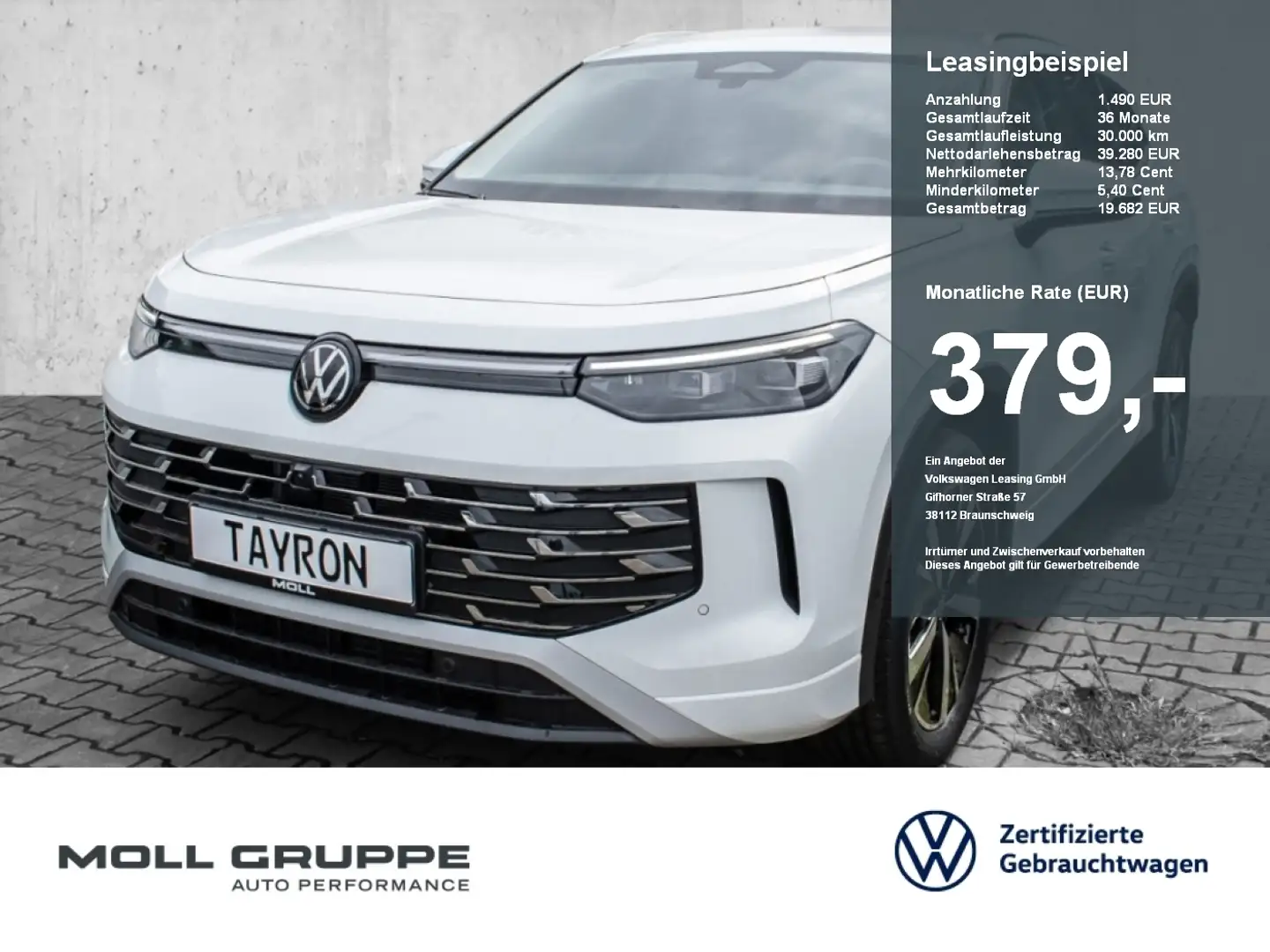 Volkswagen Tayron Elegance 1.5 l eTSI DSG ACC/AHK/7-Sitzer Weiß - 1