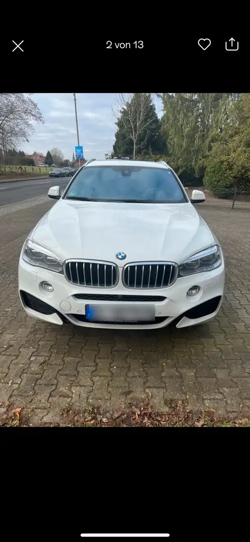 BMW X6 xDrive40d 313 PS VOLLPAKET Weiß - 2
