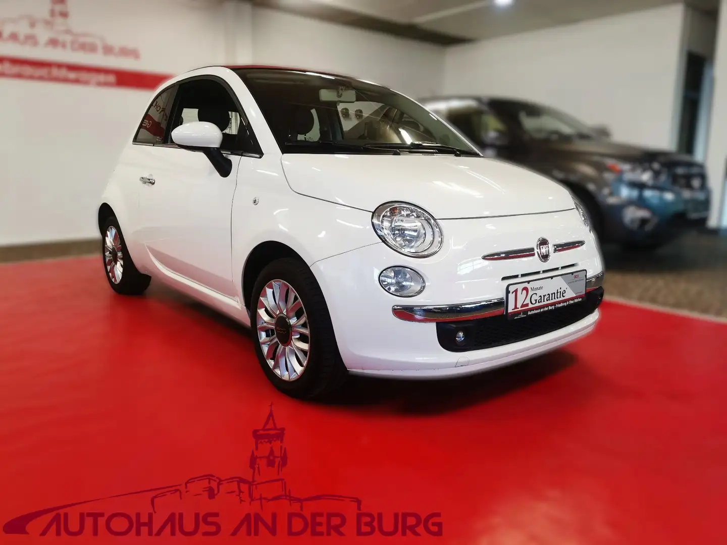 Fiat 500C 1.2 Cabrio Lounge *Klima + Navi + Bluetooth Weiß - 1