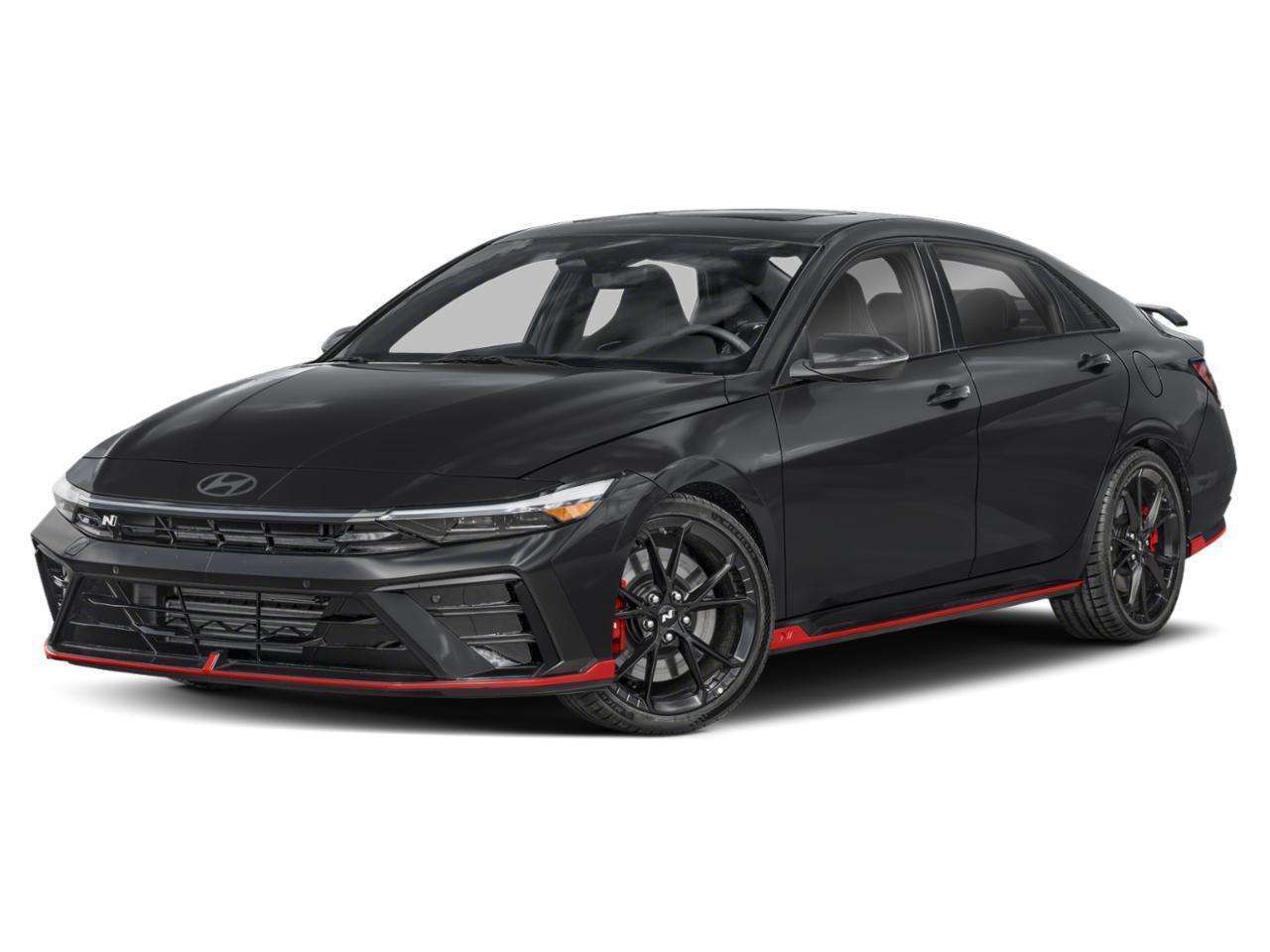 Black 2025 Hyundai Elantra N Sedan Front-Wheel Drive 6-Speed Manual