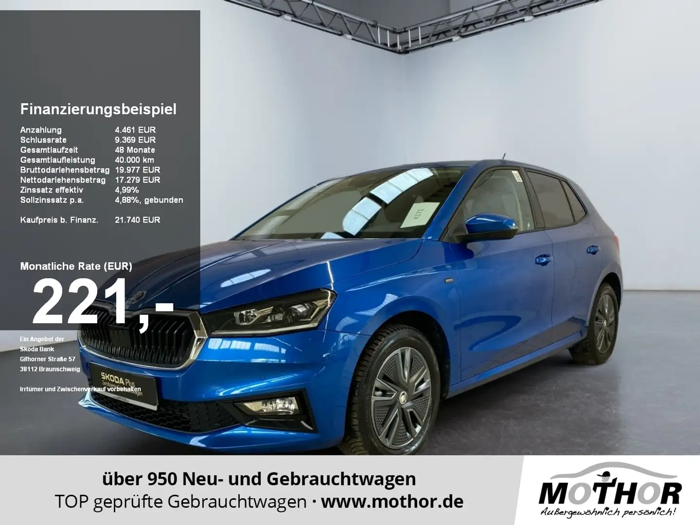 Skoda Fabia Drive 1.0 TSI DSG Travel Assist ACC Blu/Azzurro - 1