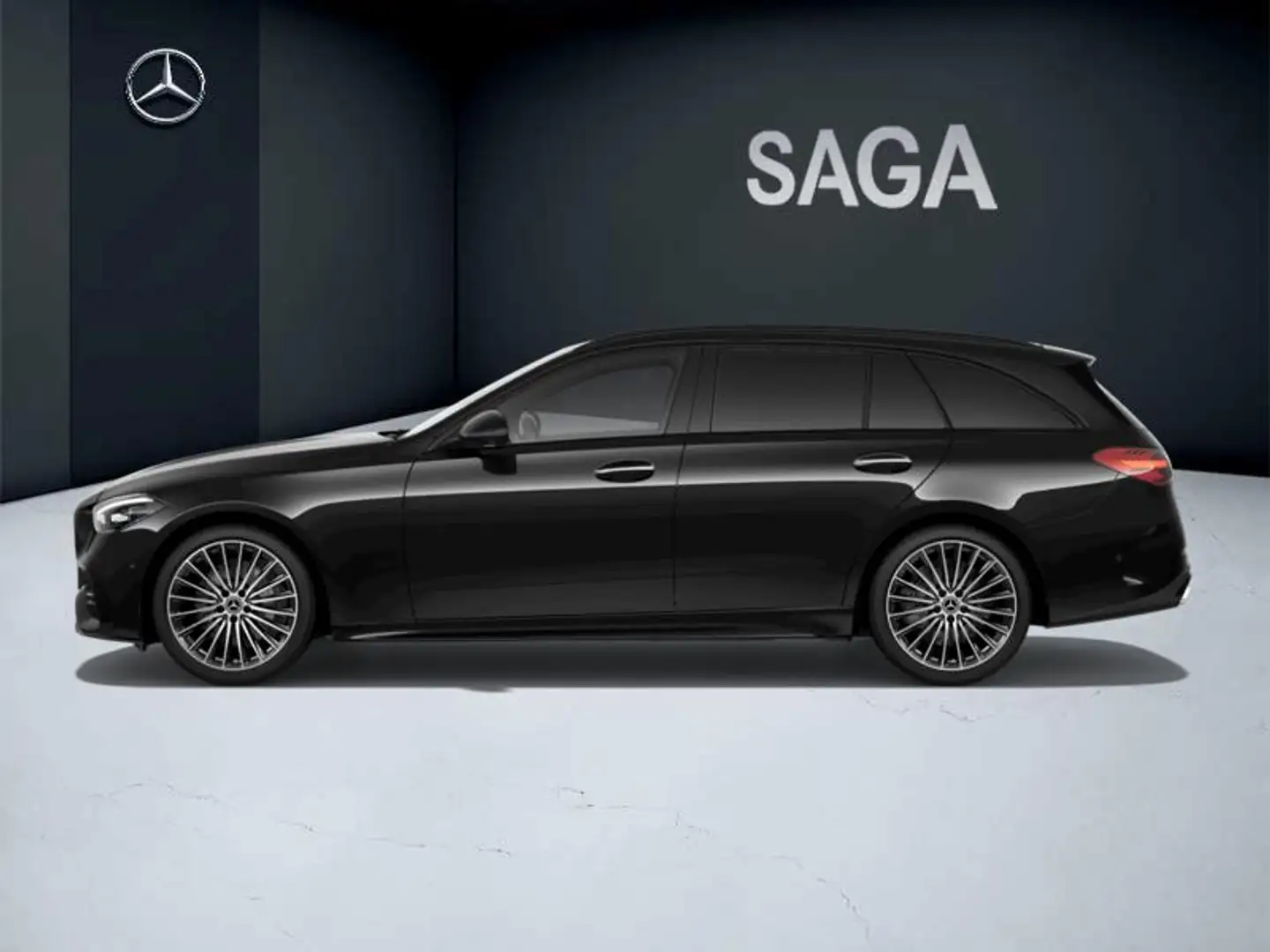 Mercedes-Benz C 180 Break AMG Line Zwart - 2