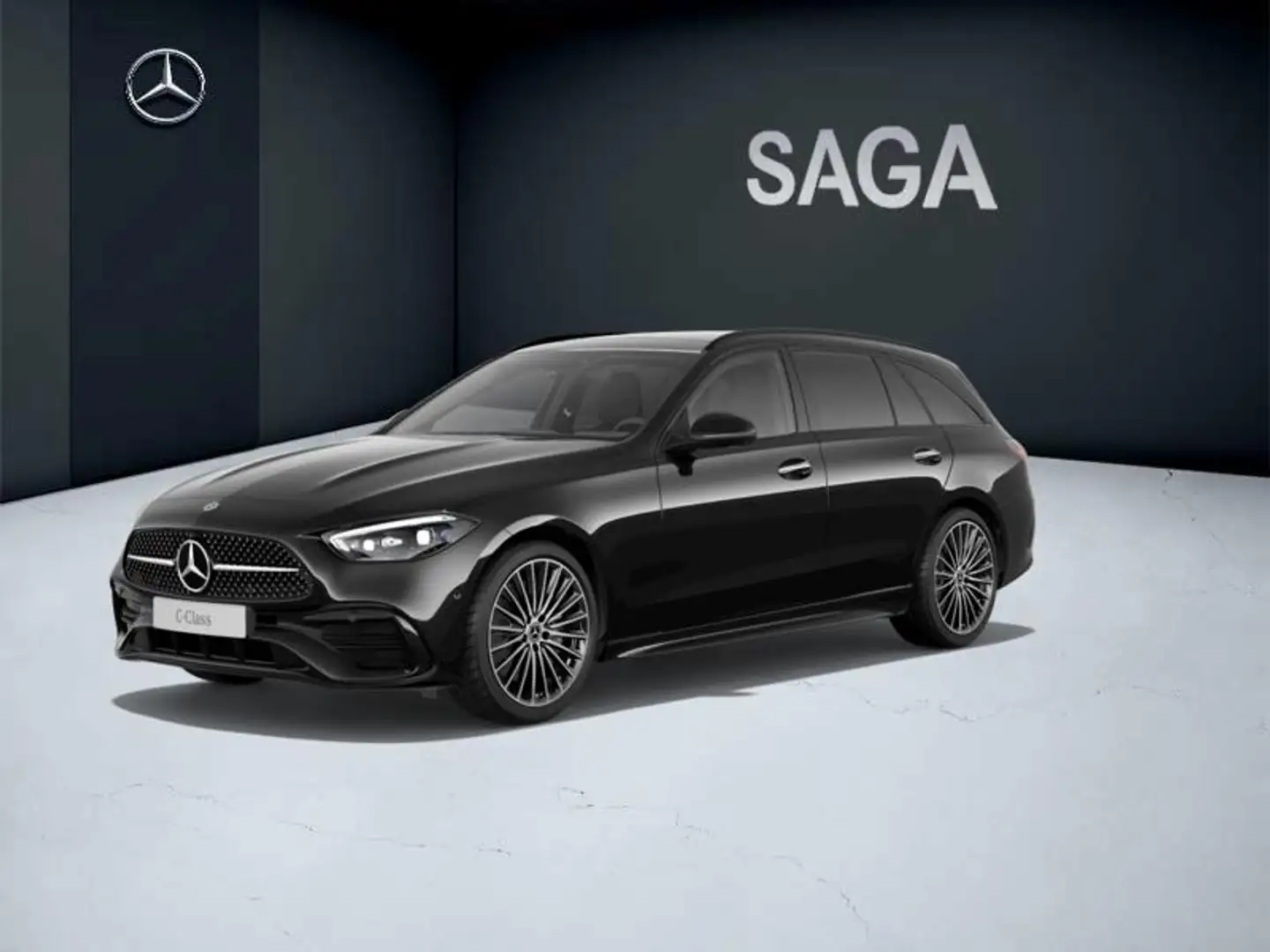 Mercedes-Benz C 180 Break AMG Line Zwart - 1
