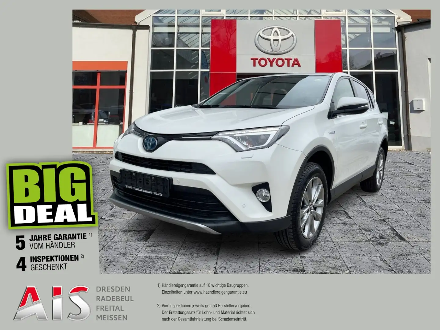Toyota RAV 4 RAV4 2.5 Hybrid Team D Navi*KAM*SHZ*el.Heck White - 1