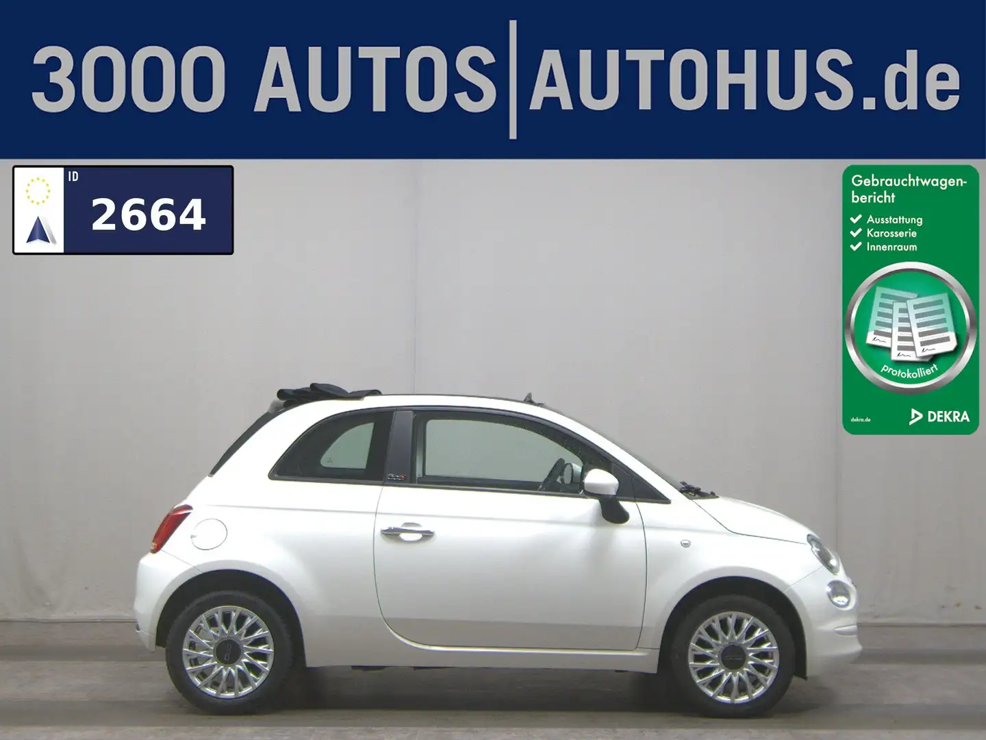 Fiat 500C 1.0 Mild Hybrid Club Klima City Weiß - 1