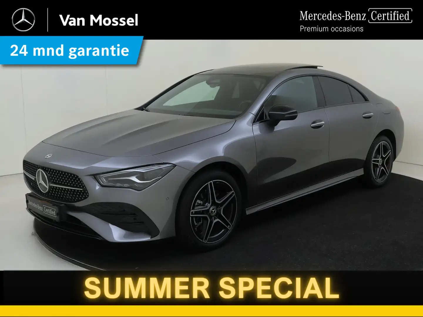 Mercedes-Benz CLA 250 e AMG Line /Panoramadak /Night pakket /Facelift Grijs - 1