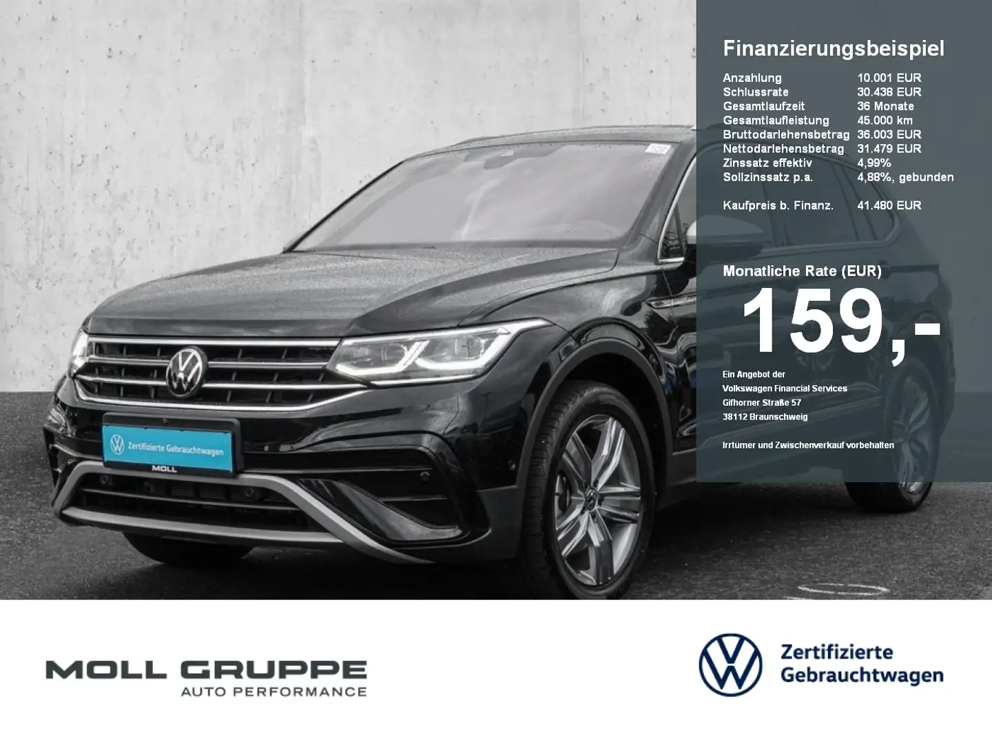 Volkswagen Tiguan Allspace 2.0 TDI DSG Elegance Schwarz - 1
