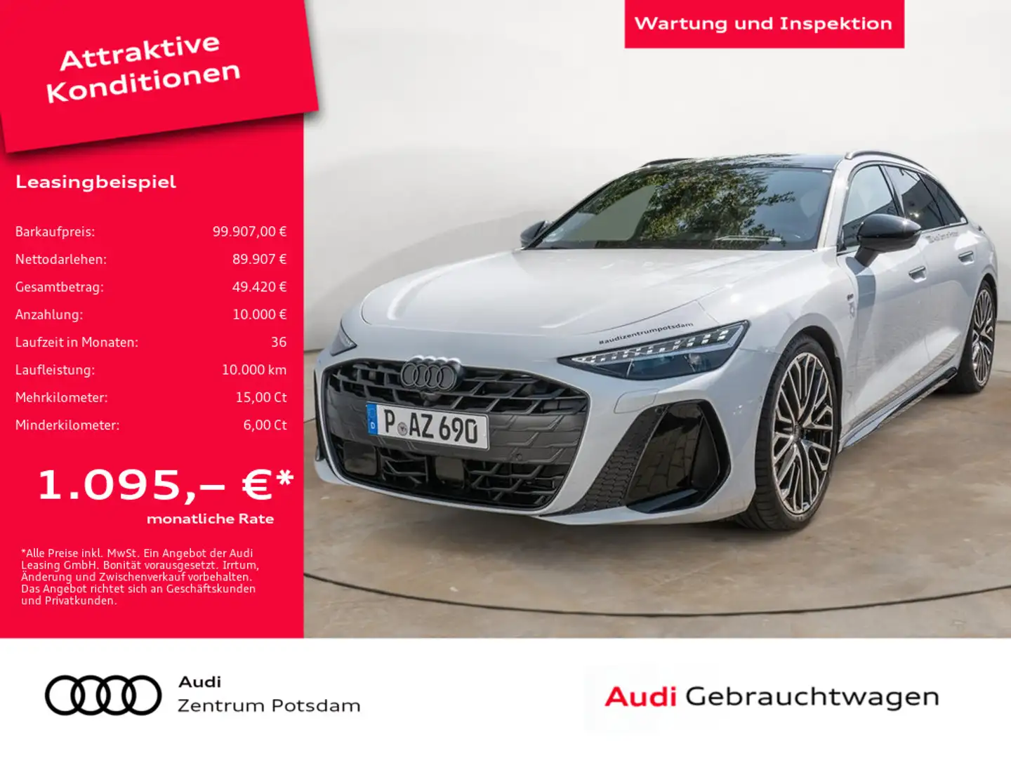 Audi A6 Avant TFSI quattro HUD B&O LED PANO 360° Fehér - 1