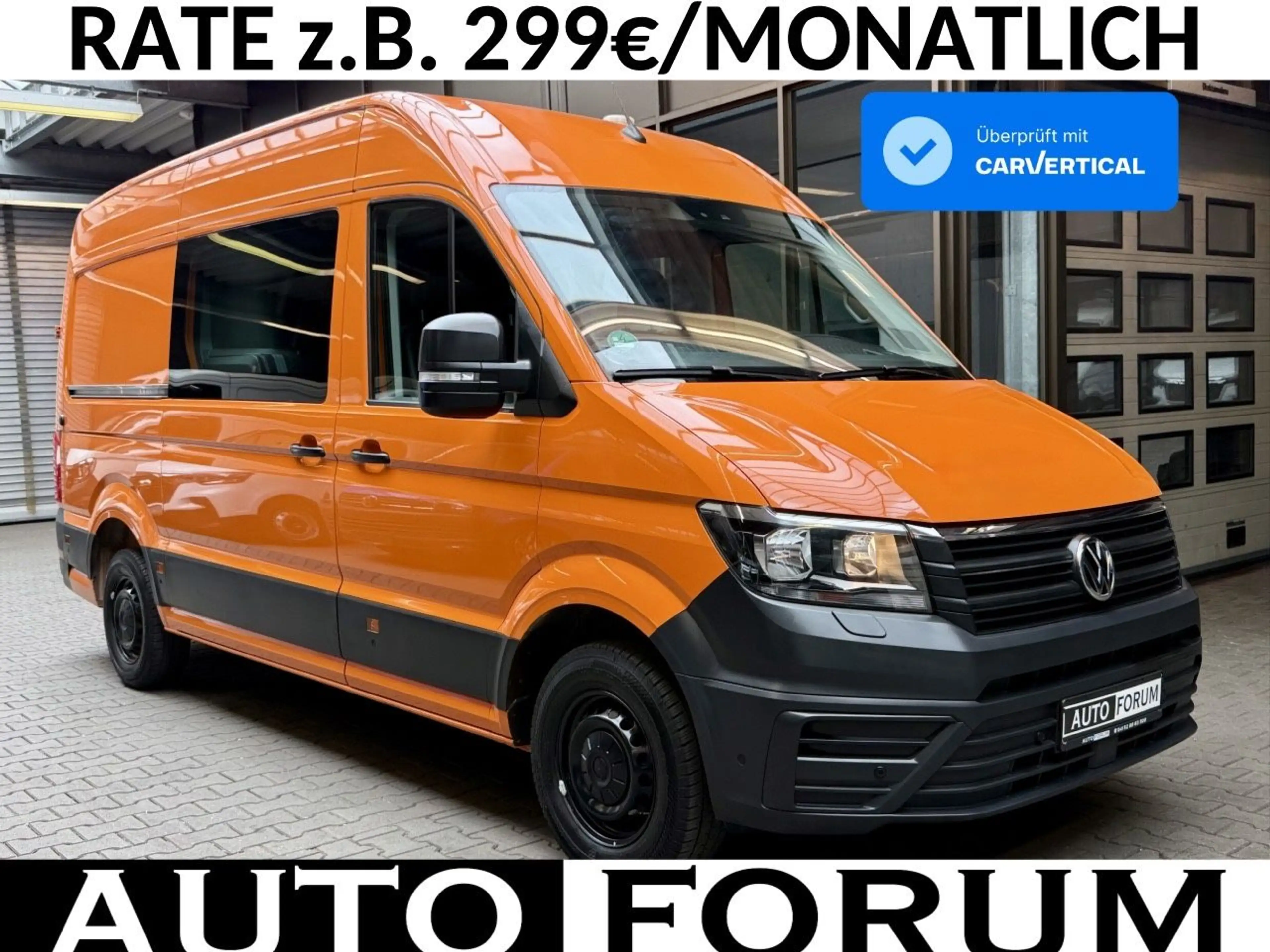 Volkswagen Crafter 2.0 TDI L3H3 DOKA 6-SITZER CAM KLIMA SHZ