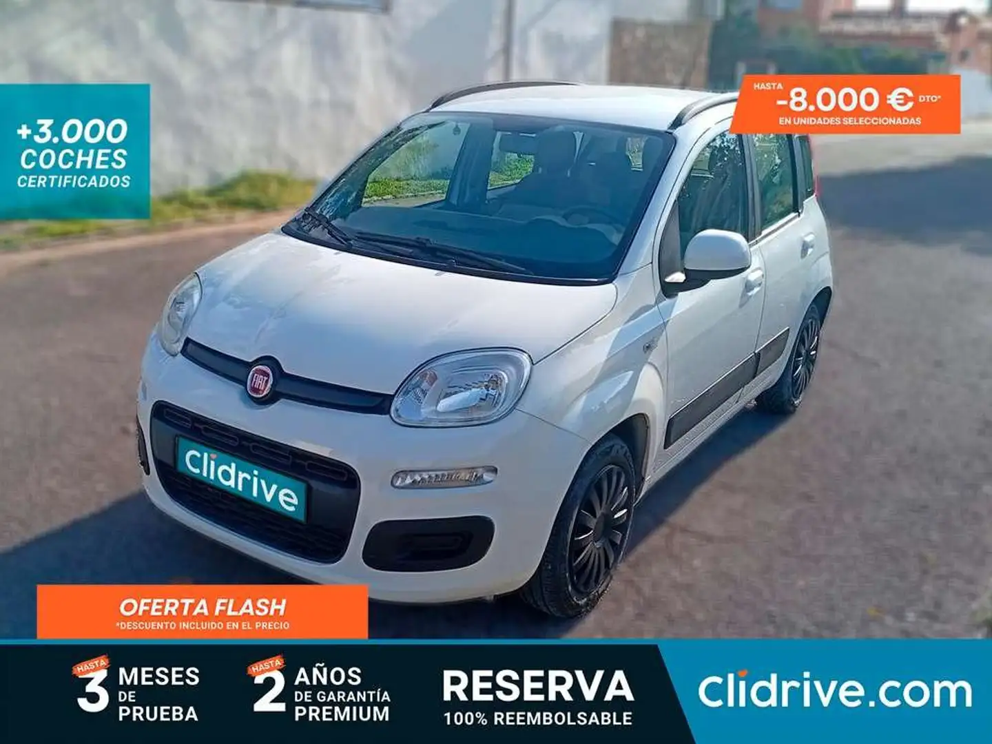 Fiat Panda 0.9 TWINAIR LOUNGE EU6 Blanc - 1